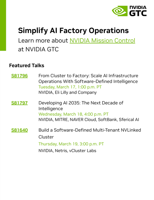 NVIDIA Mission Control Solution Overview