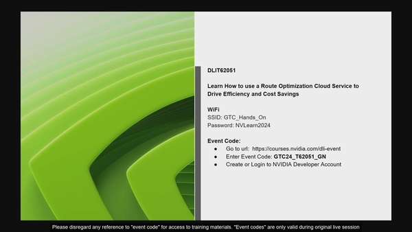 Nvidia Route Optimization Ai Workflow